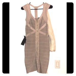 Bebe fitted bandage dress